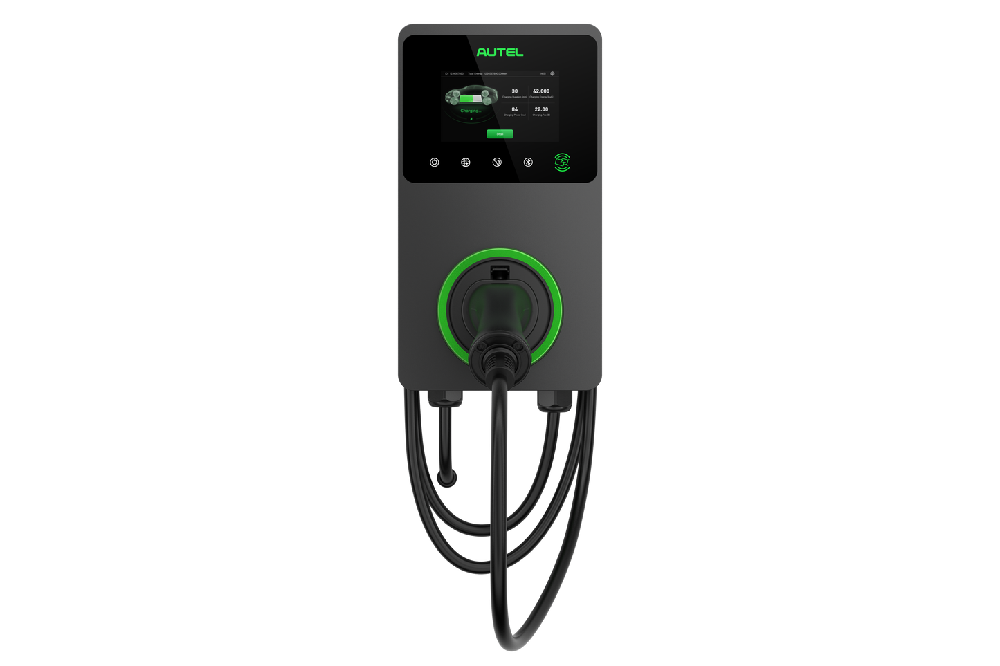 CARGADOR VEHÍCULO ELÉCTRICO 22 KW CON CABLE 5MTS COLOR GRIS 106000013