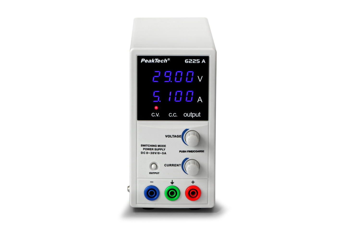Fuente de Alimentación Digital DC 0-30V/0-5A Peaktech P 6225 A