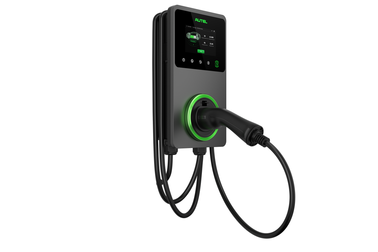 CARGADOR VEHÍCULO ELÉCTRICO 22 KW CON CABLE 5MTS COLOR GRIS 106000013