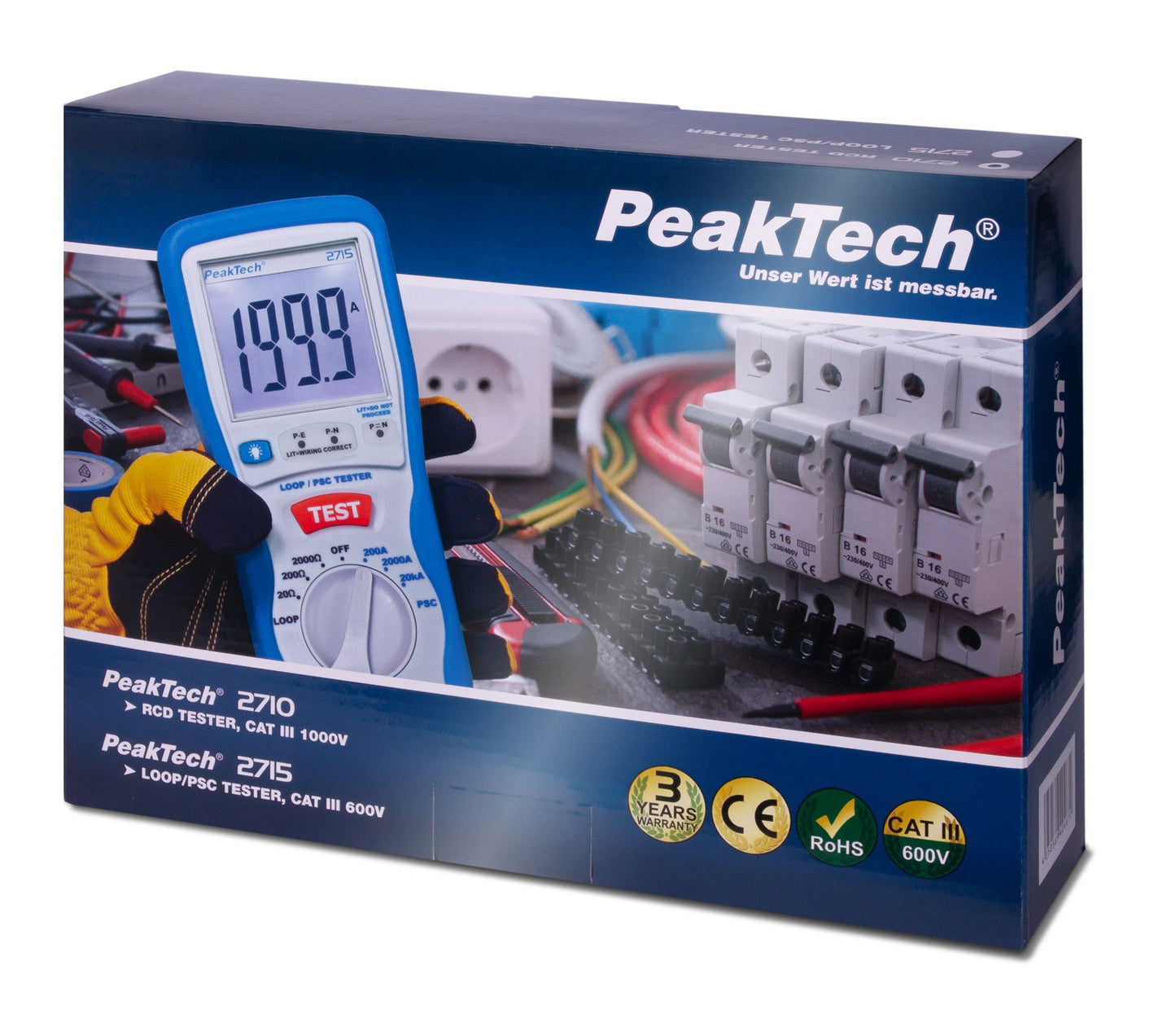 Medidor RCD Digital Peaktech P 2710