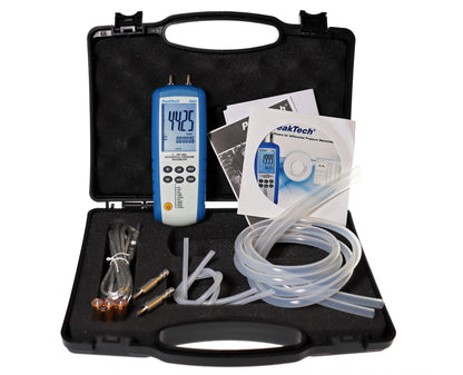 Medidor de presión Diferencial 0...200mbar, USB Peaktech P5144