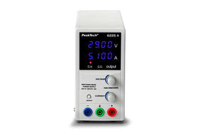 Fuente de Alimentación Digital DC 0-30V/0-5A Peaktech P 6225 A