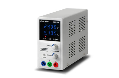Fuente de Alimentación Digital DC 0-30V/0-5A Peaktech P 6225 A