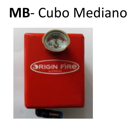 EXTINTOR AUTOMÁTICO EN CUADRO ELECTRICO TAMAÑO MEDIANO ORIGIN-FIRE REF. MB-N VOLUMEN PROTEGIDO 0,7m3