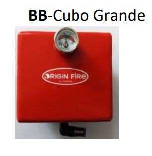 EXTINTOR AUTOMÁTICO EN CUADRO ELECTRICO TAMAÑO GRANDE ORIGIN-FIRE REFERENCIA BB-N. VOLUMEN PROTEGIDO 1,13m3