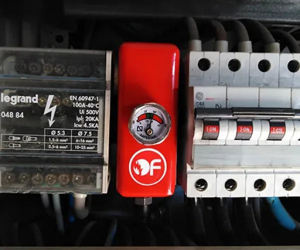 EXTINTOR AUTOMÁTICO EN CUADRO ELECTRICO TAMAÑO PEQUEÑO ORIGIN-FIRE REF. SB-N-E VOLUMEN PROTEGIDO 0,38m3