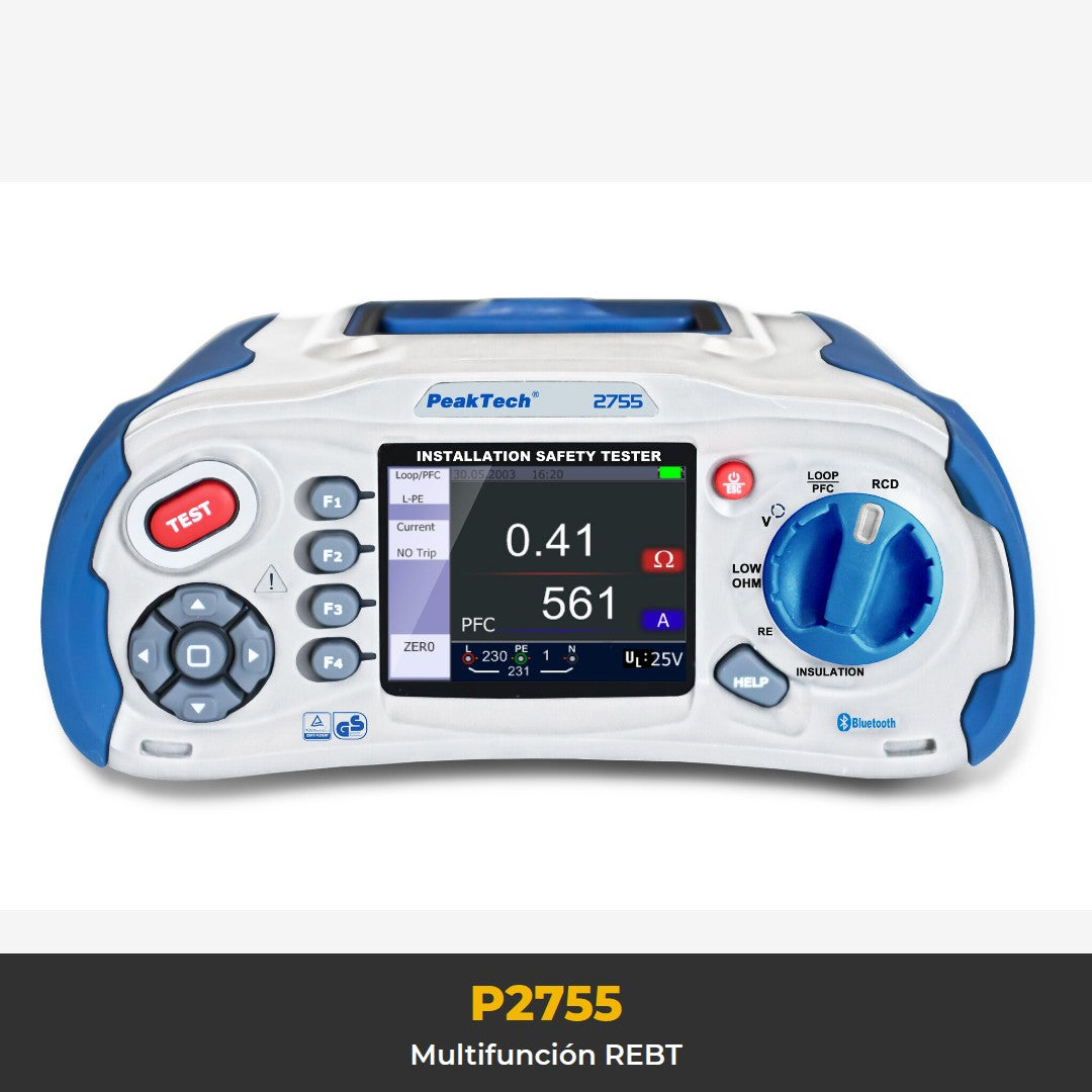 P2755 Multifunción REBT PeakTech